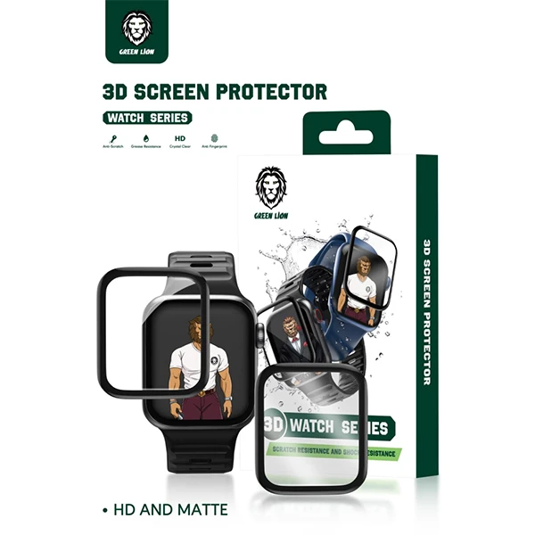 محافظ صفحه نمایش گرین مدل 3D Watch مناسب برای اپل واچ سایز 45 میلی متر